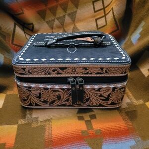 Suede & Leather Jewelry Case